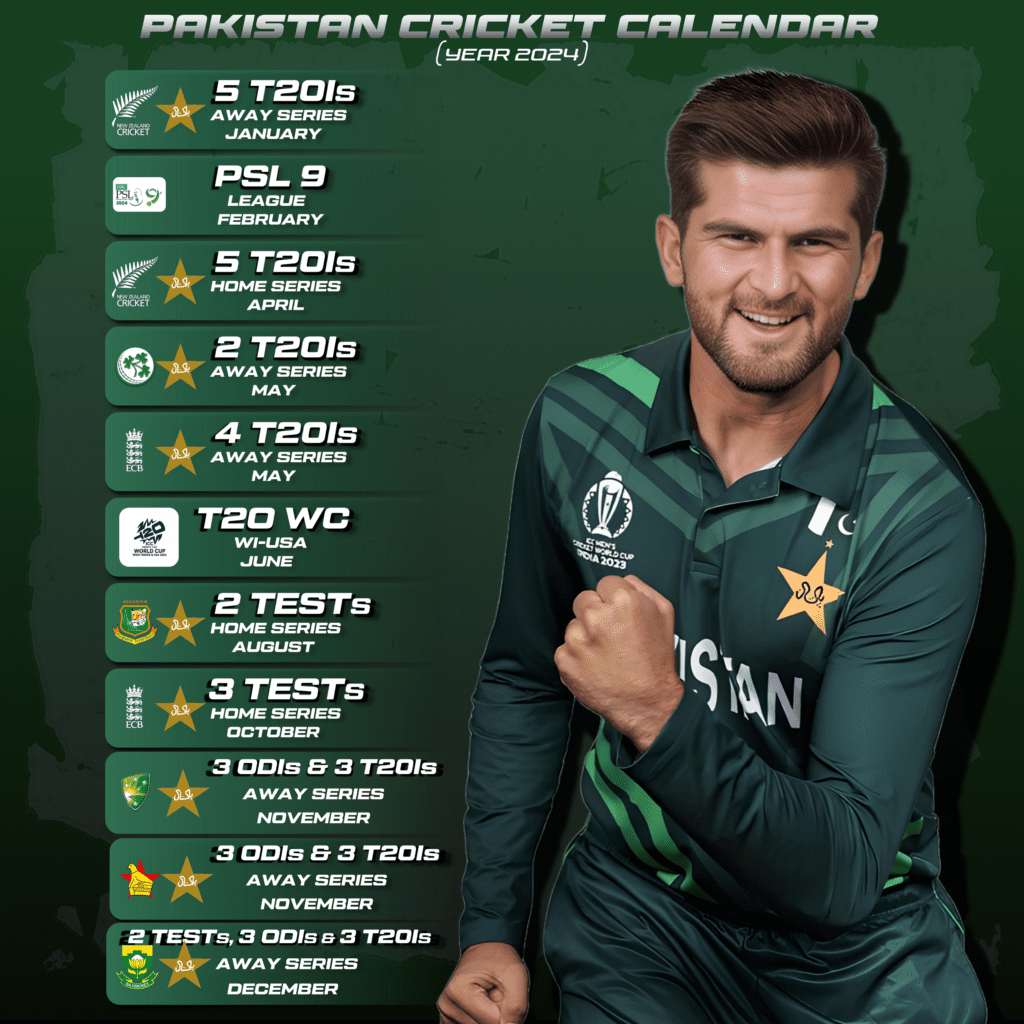 ActionPacked Pakistan Cricket Schedule 2024